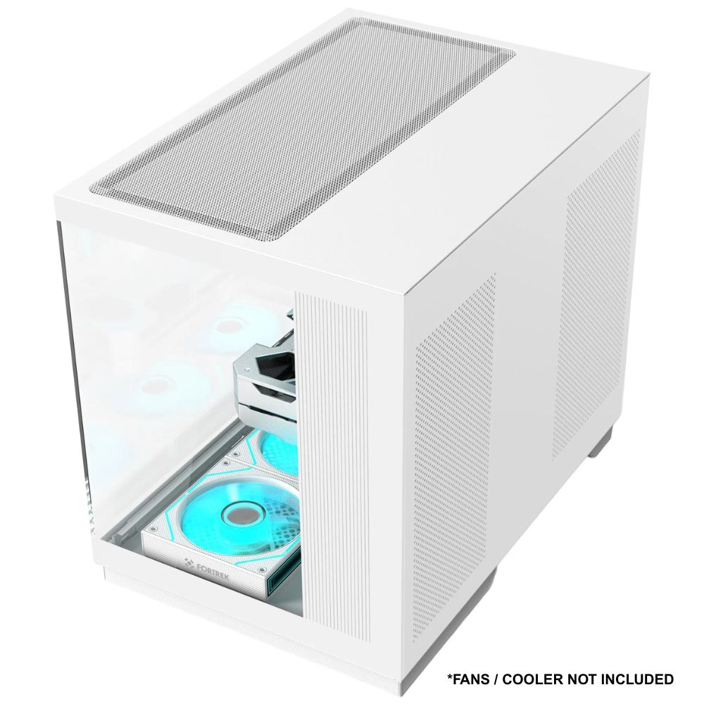Fortrek Clarity Max White Transparent Mid Tower ATX Gaming PC Case with Tempered Glass, Gamer Computer Case - Image 5