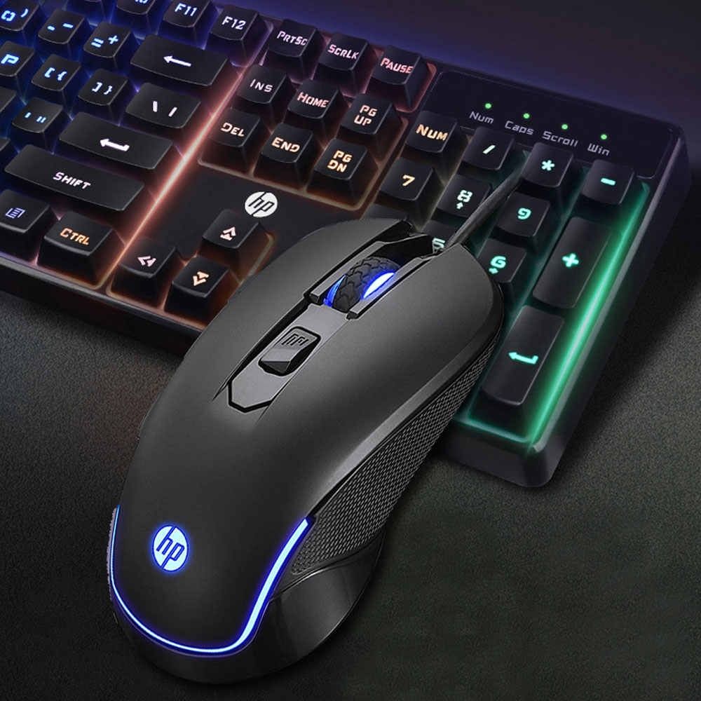 HP KM200 USB Wired Gaming Keyboard and Mouse Combo Set for Computer, Laptop, PC, Black - Image 9