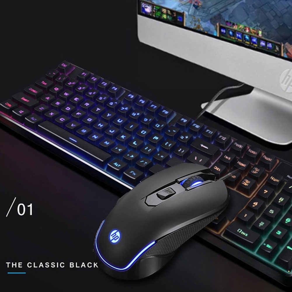 HP KM200 USB Wired Gaming Keyboard and Mouse Combo Set for Computer, Laptop, PC, Black - Image 10