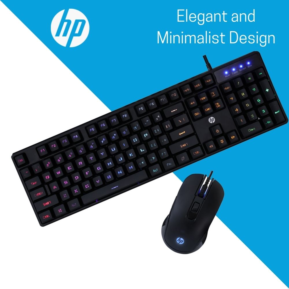 HP KM200 USB Wired Gaming Keyboard and Mouse Combo Set for Computer, Laptop, PC, Black - Image 3