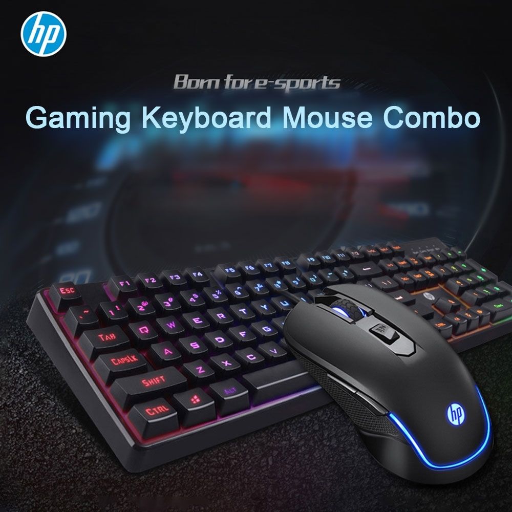 HP KM200 USB Wired Gaming Keyboard and Mouse Combo Set for Computer, Laptop, PC, Black - Image 5