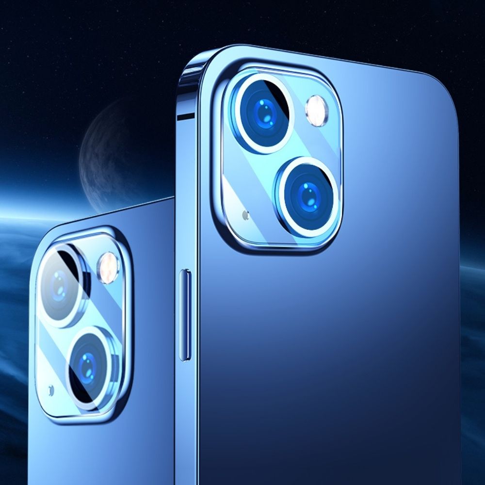 Joyroom JR-PF860 Mirror Series Camera Lens Protector for iPhone 13 / iPhone 13 Mini (Gemstone version) Universal Dual-Camera - Image 2