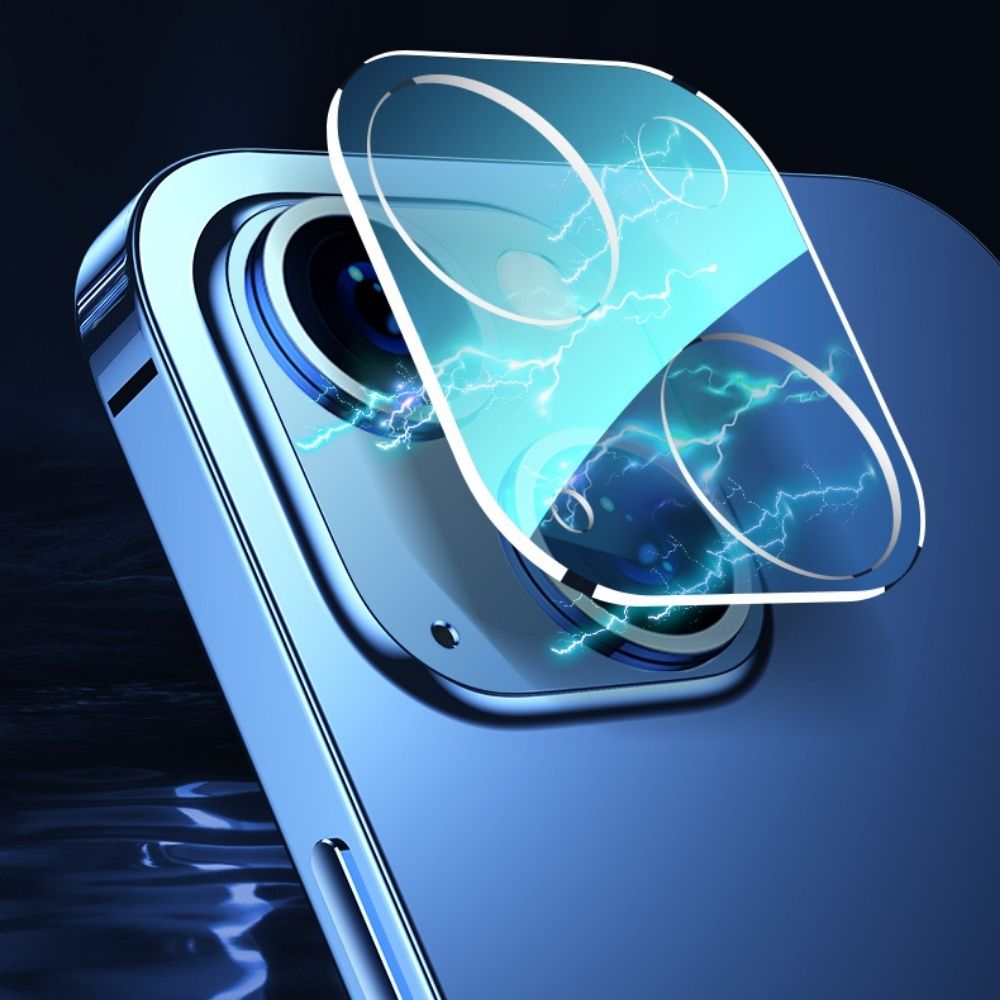 Joyroom JR-PF860 Mirror Series Camera Lens Protector for iPhone 13 / iPhone 13 Mini (Gemstone version) Universal Dual-Camera - Image 3
