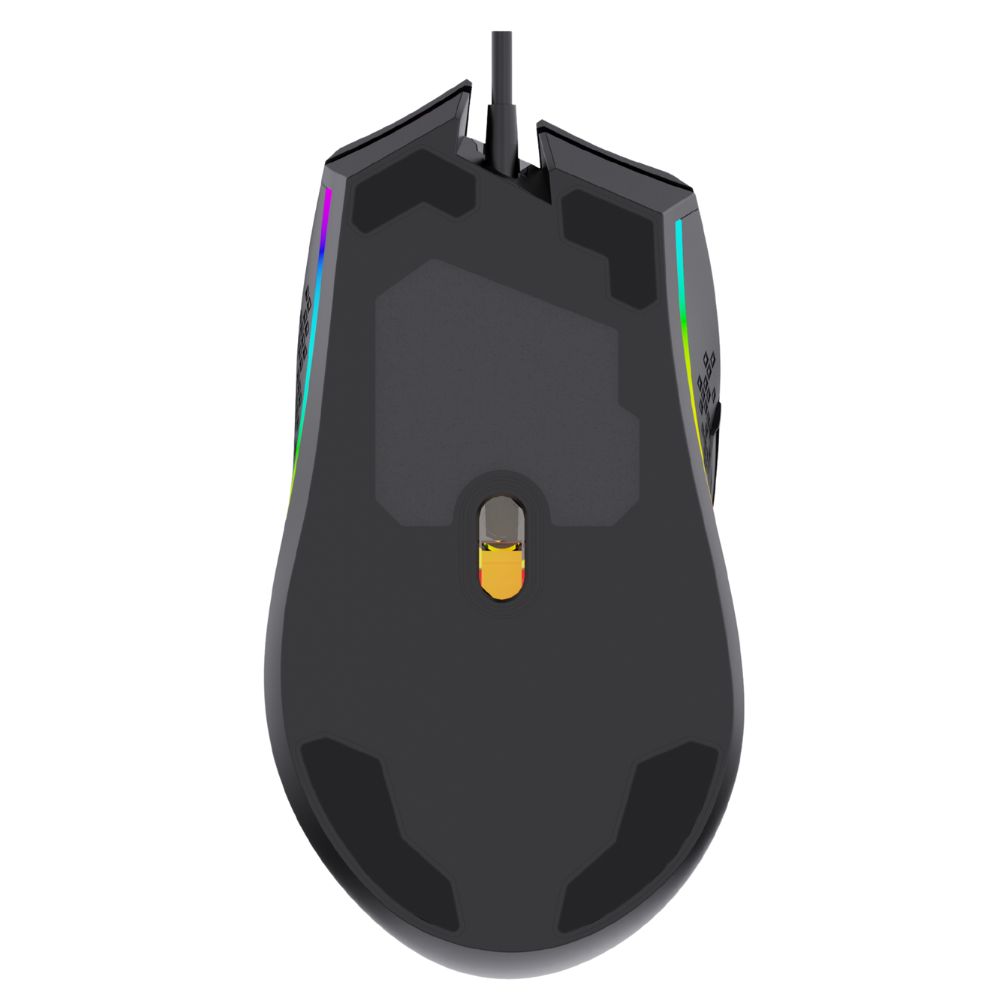 AULA F805 Wired Gaming Mouse, 7 Keys, Up to 6400 DPI, Chroma Breathing Backlight, Ergonomic Optical Mouse for PC Gamers, Black - Image 4