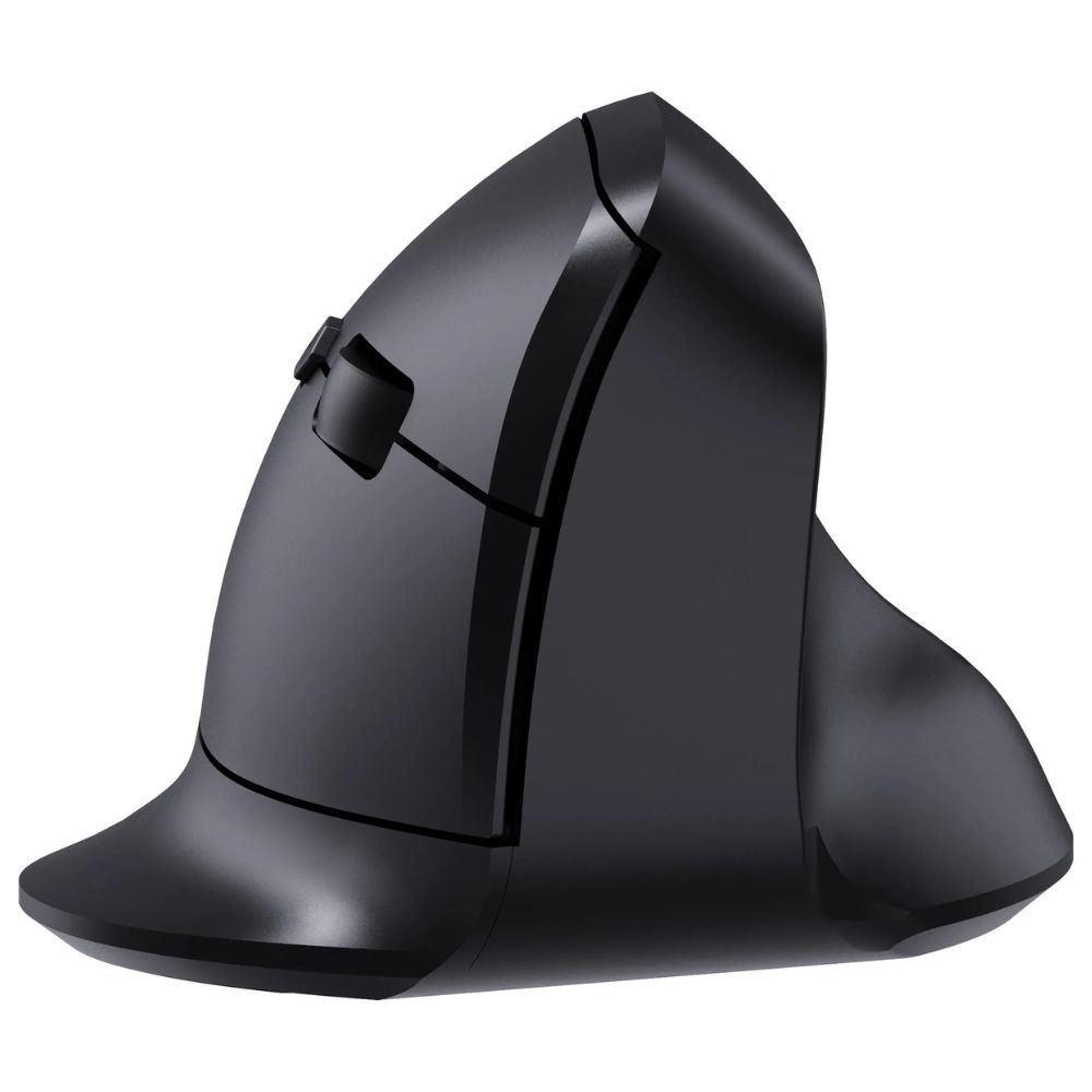 Fortrek MERG15 Ergonomic Wireless Vertical Mouse Rechargeable Bluetooth, 2.4GHz Silent Click, 6 Button, Adjustable DPI, Black - Image 6