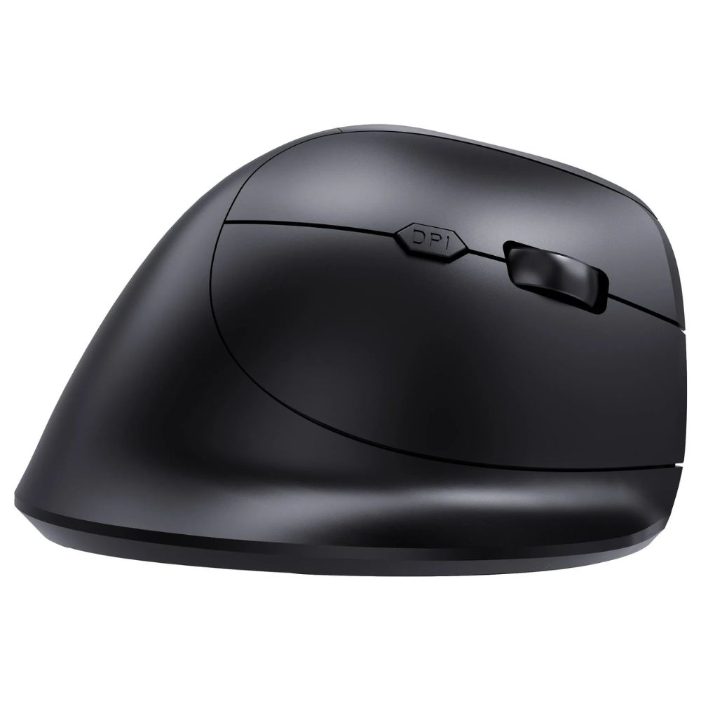 Fortrek MERG15 Ergonomic Wireless Vertical Mouse Rechargeable Bluetooth, 2.4GHz Silent Click, 6 Button, Adjustable DPI, Black - Image 7