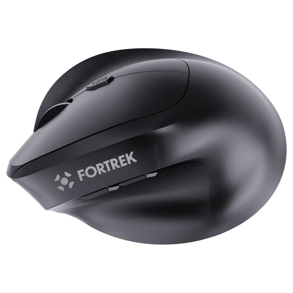 Fortrek MERG15 Ergonomic Wireless Vertical Mouse Rechargeable Bluetooth, 2.4GHz Silent Click, 6 Button, Adjustable DPI, Black - Image 8
