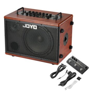 JOYO BSK-80 80W Acoustic Guitar Amplifier with Bluetooth Looper DSP Effects and Mic Input