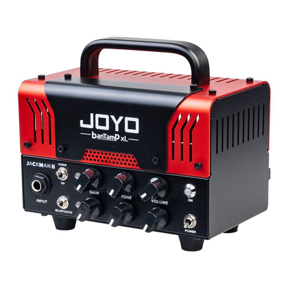 JOYO Jackman II BanTamp XL 20W Hybrid Tube Guitar Amp Head with Bluetooth and FX Loop, Black/Red - Image 2